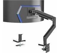 Vivo Support Écran PC Premium, Bras de Moniteur Articulé à Ressort Robuste pour Écrans jusqu'à 49 Pouces, Noir, STAND-V101V