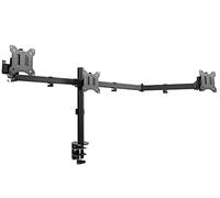 VIVO Support Triple pour écran d'ordinateur LCD LED de 21,5 à 68,6 cm VESA, Installation Murale encastrée, Robuste, entièrement réglable, Inclinaison, pivotement et Rotation, Convient pour 3 écrans