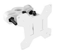 VIVO Support universel en acier pour poteau avec plaque VESA amovible de 75 mm et 100 mm pour crans jusqu' 30 pouces Blanc MOUNT-POLE01W
