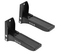 VIVO Supports muraux universels en acier pour double barre de son, supports réglables pour bras de haut-parleur, noir, Mount-SPSB4