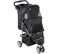 VIVO trois poussette animal roue, pour chat, chien porte pliable flânant panier (noir)