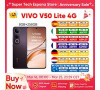 VIVO V50 Lite 4G Smartphone Snapdragon 685 8GB + 256GB 6.77 "120Hz AMOLED affichage 6500mAh batterie 90W charge 50MP Triple caméra Fantasy Purple