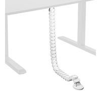 Vivo Vertebrae DESK-AC01C-W Kit de Gestion de câbles pour Bureau, Organiseur de Fils réglable à Quatre entrées, Housse de Protection de Cordon, Chemin de câble Flexible pour la Maison, Le Bureau