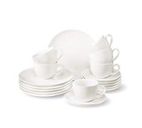 Vivo Villeroy & Boch Group 19-5254-7126 newf reshbasic Café Sets de 18 pièces Vaisselle, Porcelaine, Blanc, 24 x 30 x 21,5 cm, 18 unités