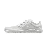VIVOBAREFOOT Primus Lite III Chaussures Pieds Nus pour Hommes, développement de la Force, de l'équilibre et de la mobilité, légères pour entraînement et Course, Coupe Ample, Vegan, Blanc Brillant, 11