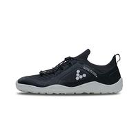 VIVOBAREFOOT Primus Trail Knit FG Chaussures Basses pour Homme, Obsidienne, 40 EU, Noir/Blanc, 43 EU