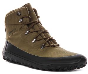 Vivobarefoot Tracker Bottes Randonnée Textile Olive À Lacets Cheville