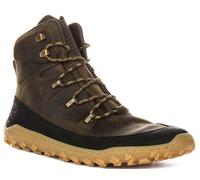 Vivobarefoot Traqueur Cuir Terrain Hommes Bottines en Kaki Marron Taille 7 - 12