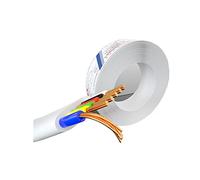VIVOCH 100M(328ft) Pure Copper Multi-Strand Telephone Line RJ11 Communication 6-Core Indoor Connecting Line Flat Line, White