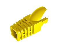 VIVOCH 50 Pcs Cat5 Cat5E Cat6 Strain Relief Boot, RJ45 Plug Connector Cover Modular Network Plug Connector Cap Cable Connector Boots, Yellow