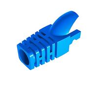 VIVOCH 50 Pcs Cat5 Cat5E Cat6 Strain Relief Boot, RJ45 Plug Connector Cover Modular Network Plug Connector Cap Cable Connector Boots, Blue