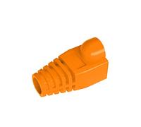 VIVOCH 50 Pcs RJ45 Connector Boots pour Cables Cat5/Cat5E/Cat6, Capuchon Modulaire de Réseau, Orange