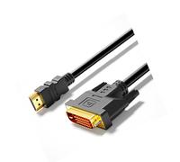 VIVOCH Câble HDMI vers DVI HD de 1.4M, moniteur de télévision, câble de conversion de projecteur, Intermodulation bidirectionnelle 4K, câble DVI vers HDMI