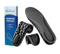 VivoFoot Lot de 2 paires de semelles intérieures en mousse à mémoire de forme, anti-fatigue, soulagement de la douleur au quotidien, pour le travail, le sport, la course à pied, coussinets de rechange