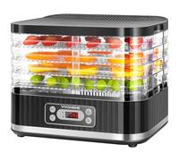 VIVOHOME Déshydrateur Alimentaire 5 Plateaux 400W avec Minuterie Numérique 72 Heures et réglage de la Température pour Fruits Légumes viande Séchée Herbes Bœuf Champignons