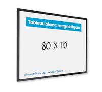 Vivol IVOL Tableau blanc Eco Magnetic 80x110 Cadre noir moderne Tableau magnétique Tableau blanc magnétique Porte-stylos 6 tailles Magnétique et inscriptible