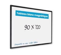 Vivol IVOL Tableau blanc Eco Magnetic 90x120,Cadre noir moderne,Tableau magnétique,Tableau blanc magnétique,Porte-stylos,6 tailles,Magnétique et inscriptible