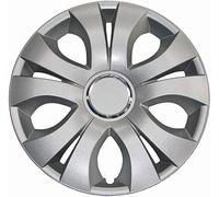 Vivol Jeu de 4 enjoliveurs - 13 pouces - Top Ring - Argent Métallisé