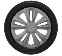 Vivol Lot de 4 enjoliveurs 16 - Terra Ring - Argent