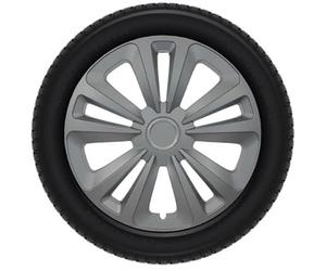 Vivol Lot de 4 enjoliveurs 16 - Terra Ring - Argent