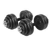 Vivol Lot d'haltères courts réglables 30 kg - 2 x 15 kg - Paire d'haltères flexibles dans une mallette