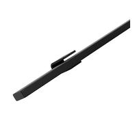 Vivol Rampe d'escalier design rectangulaire en acier noir 120 cm avec 2 supports pour l'intérieur - 12 longueurs différentes