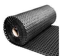 Vivol Tapis Caoutchouc au mètre Antidérapant, Noir - Largeur 100cm - Rouleau au mètre - Longueur Max. 1000cm
