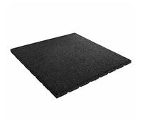 Vivol Tapis de protection de sol de qualité supérieure - Noir - 50 x 50 cm x 20 mm - Certifié TÜV - Pour aire de jeux, crèche, école - Tapis de sol pour fitness et crossfit - Découpable