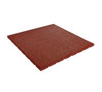 Vivol Tapis de protection de sol de qualité supérieure - Rouge - 50 x 50 cm x 20 mm - Certifié TÜV - Pour aire de jeux, crèche, école - Tapis de sol pour fitness et crossfit - Découpable