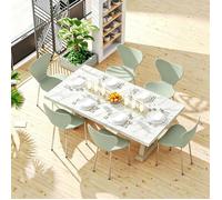 VIVOLILV Lot de 6 Chaises de Salle Manger en PP,Design Scandinave Moderne,Empilable,Chaises de Cuisine Siège,Intérieur extérieur