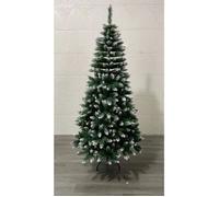 VIVOLILV Petite Sapin de Noël 120cm,220 Branches,Décoration NoëlBranches à Crochet,PVC,Ignifuge,Avec Spray Blanc