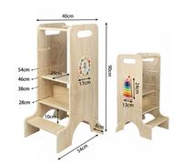 VIVOLILV Tour d Observation Enfant Montessori,38x54x98,Sûr et Sécurisé Tour D'observation Montessori,Tour d'apprentissage Enfant