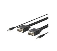 VivoLink 30 m VGA + 3.5 mm M/M 30 m VGA (D-Sub), VGA (D-Sub) Noir Câble VGA - Câbles VGA (30 m, VGA (D-Sub), VGA (D-Sub), mâle, Noir, 1920 x 1200 Pixeles)