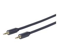 Vivolink Câble Audio Jack 3.5 mm Mâle/Mâle 25 m Noir - Cuivre OFC, Double Blindage, Connecteurs Dorés Haute Flexibilité