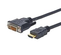 Vivolink Pro Câble HDMI Actif vers DVI-D 3 mètres Noir - Support ARC, HDCP, CEC, Triple Blindage