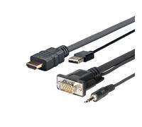 VivoLink Pro Câble HDMI HDMI - VGA - audio - USB HDMI (M) pour USB, HD-15, mini stéréo-téléphone 3,5 mm (M) 1 m