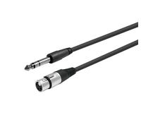 Vivolink PROAUDXLRFJACKS1 câble audio 1 m XLR 6,35 mm Noir