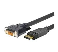 VivoLink 15m Displayport - DVI-D Noir - Adaptateurs de câble vidéo 15 m DisplayPort, DVI-D, mâle, mâle, doré