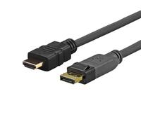 VivoLink - Pro displayport - hdmi 10m - câbles displayport (displayport, hdmi, mâle, mâle, or, noir)