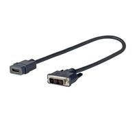 Vivolink PRODVIADAPHDMI câble vidéo et adaptateur 0,2 m DVI-D HDMI Noir