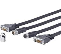 VivoLink PRODVICW15 Câble DVI 15 m DVI-D Noir - Câbles DVI (15 m, DVI-D, DVI-D, Femelle, Femelle, Noir)