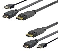 Vivolink PROHDMIUSBDP2 câble vidéo et adaptateur 2 m DisplayPort HDMI + USB Noir