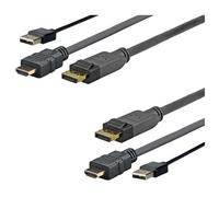 Vivolink PROHDMIUSBDP5 câble vidéo et adaptateur 5 m DisplayPort HDMI + USB Noir