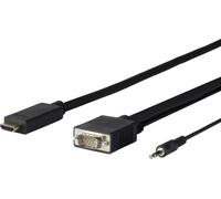 Vivolink PROHDMIVGA5 câble vidéo et adaptateur 5 m HDMI Type A (Standard) VGA (D-Sub) + 3,5 mm Noir