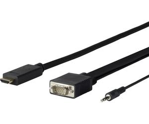 Vivolink PROHDMIVGA5 câble vidéo et adaptateur 5 m HDMI Type A (Standard) VGA (D-Sub) + 3,5 mm Noir