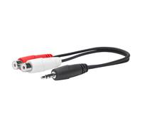 Vivolink PROMJMRCAF0.2 câble audio 0,2 m 2 x RCA 3,5mm Noir