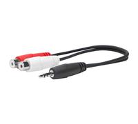 Vivolink PROMJMRCAF0.2 câble audio 0,2 m 2 x RCA 3,5mm Noir
