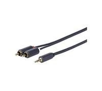 Vivolink PROMJRCA0.5 câble audio 0,5 m 3,5mm 2 x RCA Noir