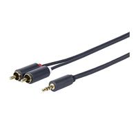 Vivolink PROMJRCA30 câble audio 30 m 3,5mm 2 x RCA Noir
