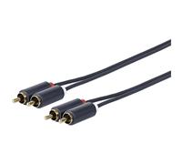 Vivolink PRORCARCA20 câble audio 20 m 2 x RCA Noir